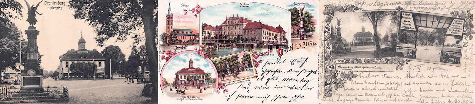 Das „Hotel Eilers“ auf historischen Postkarten (um 1900, Quelle: Privatbesitz Ney)